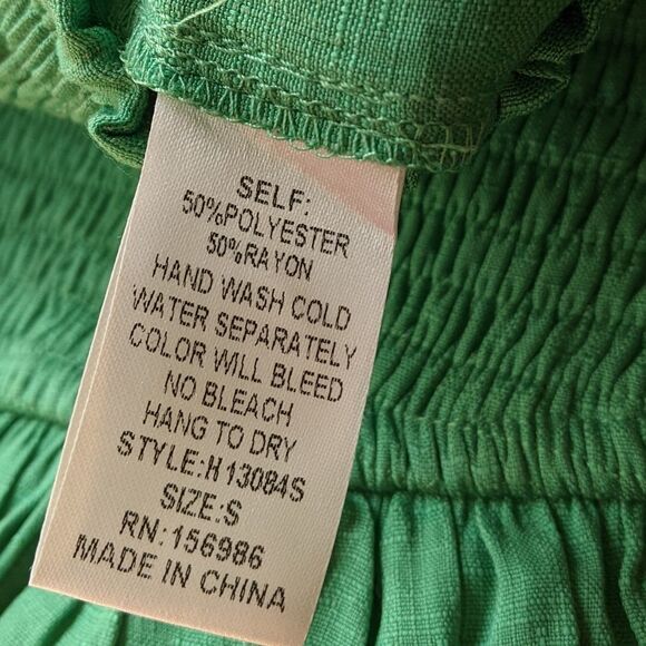 Idem Ditto Mini Skort Pull On Elastic Waist Tiered Ruffle Smocked Preppy Small - Picture 7 of 9